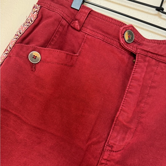 Anthropologie Tapered Side Stripe Pants - Picture 4 of 9